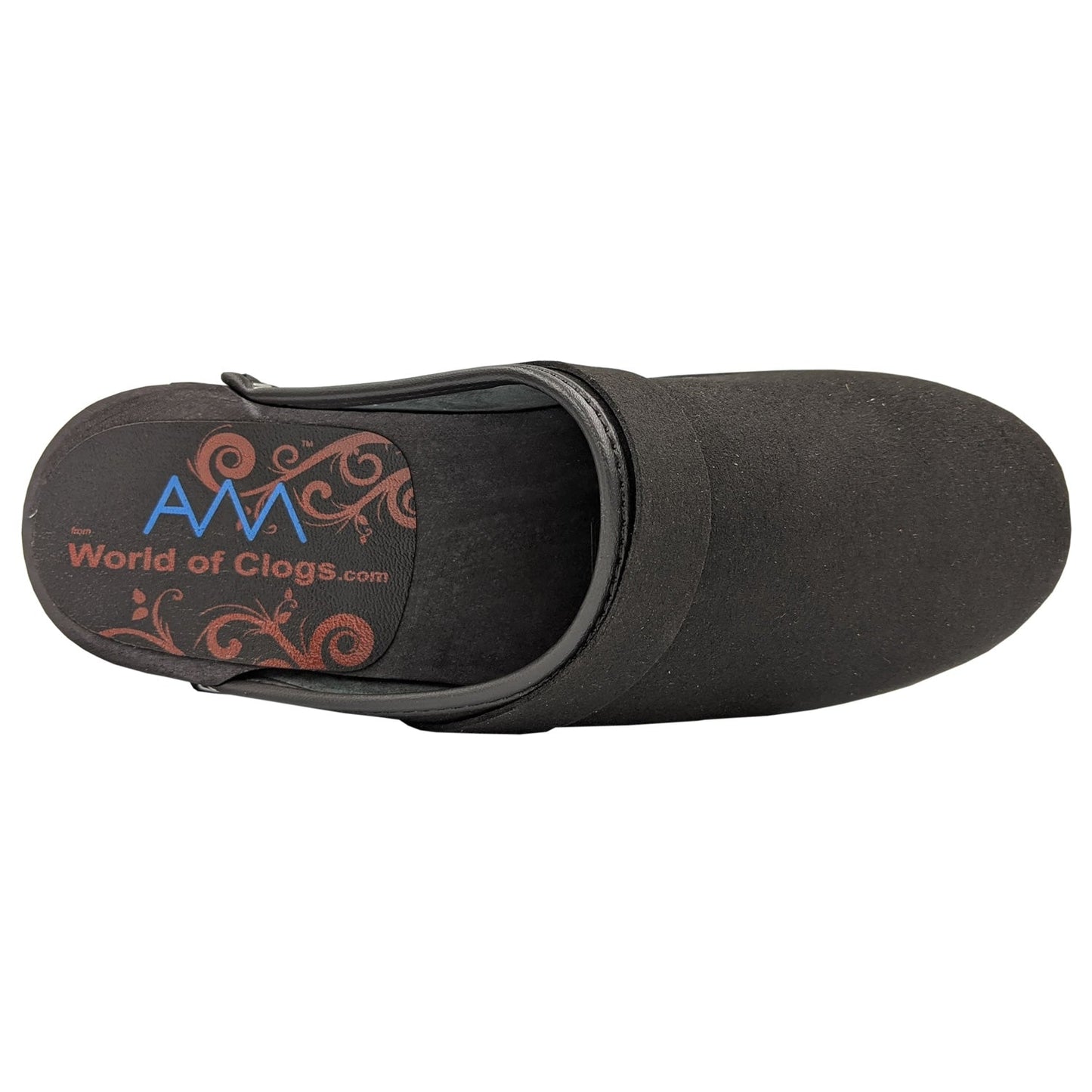 AM-toffeln 100 Clogs in Black Suede