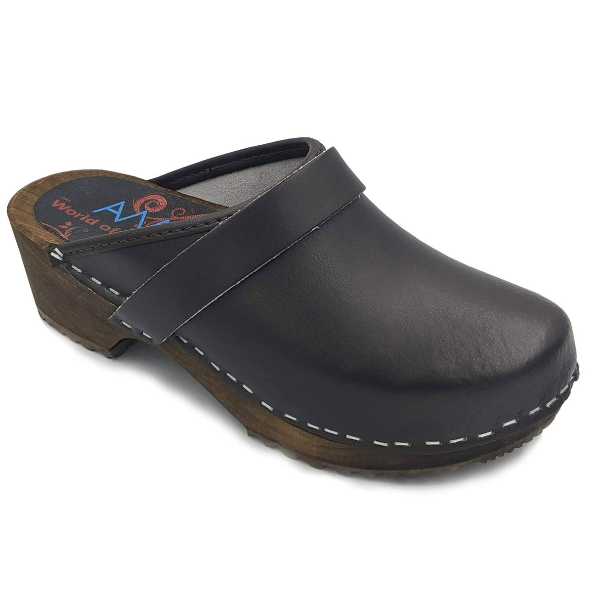 AM-toffeln 100 Clogs in Dark Brown