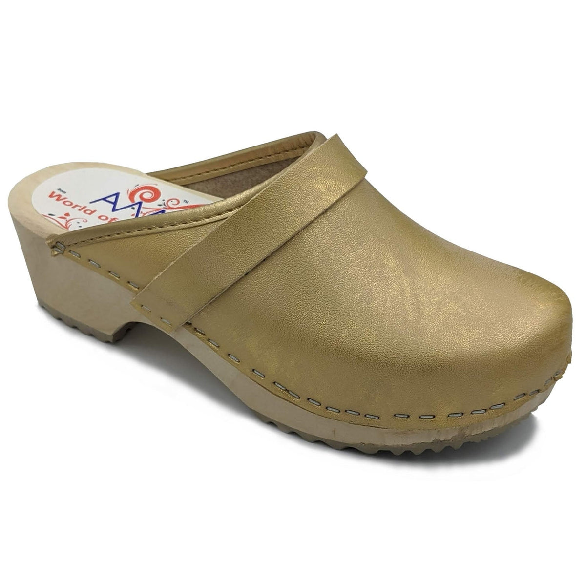 AM-toffeln 100 Clogs in Gold