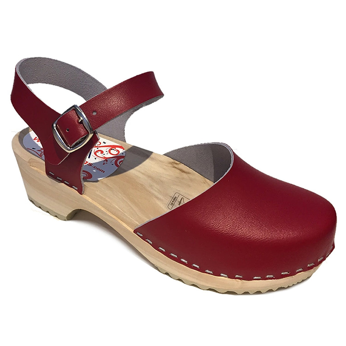 AM-toffeln 414 Clog Sandals in Red