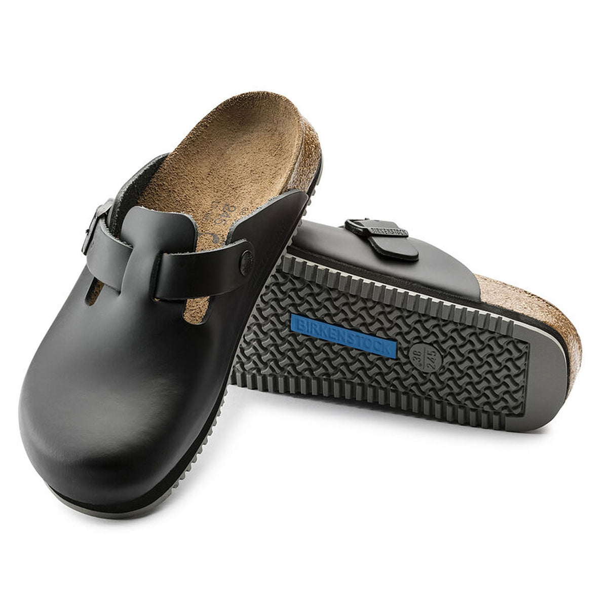 Birkenstock Boston SL Super-Grip Narrow in Black (60196)