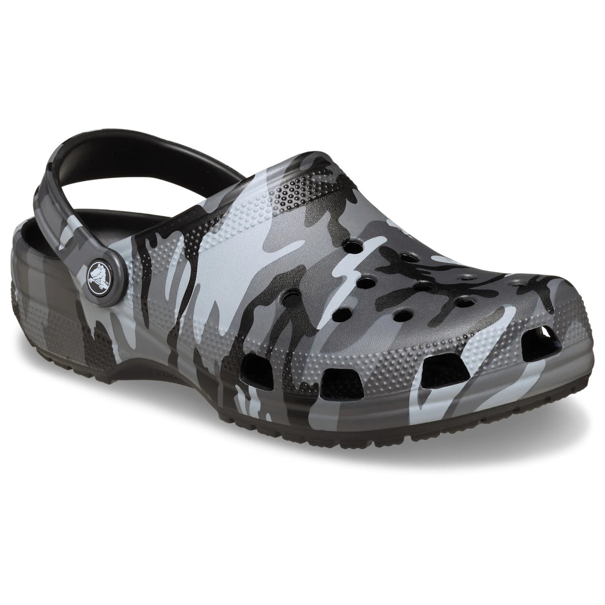 Crocs Classic Camo Clog (211936) - Black/Slate Grey