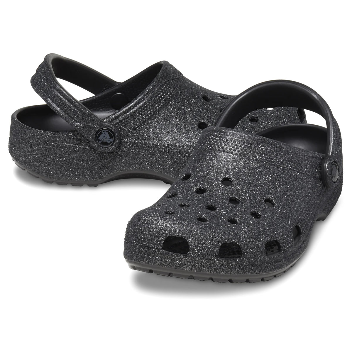 Crocs Classic Glitter Clogs (205942) - Black Glitter