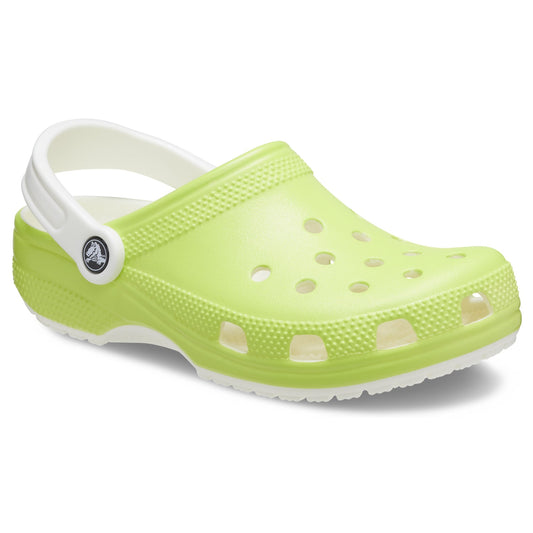 Crocs Classic Glow in the Dark Kids Clogs (209158) - Limeade