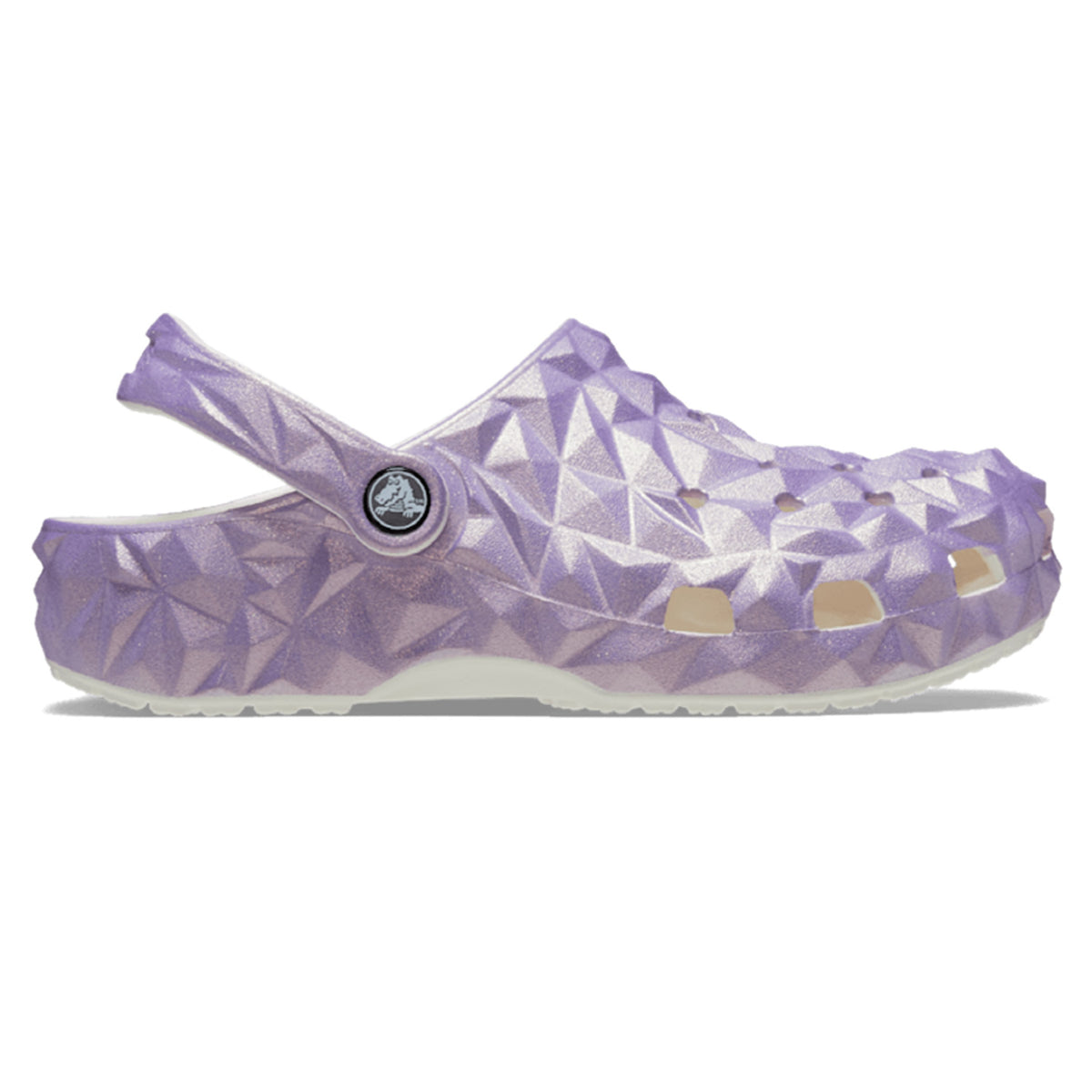Crocs Classic Iridescent Geometric Clog (209841) - White (Lilac)