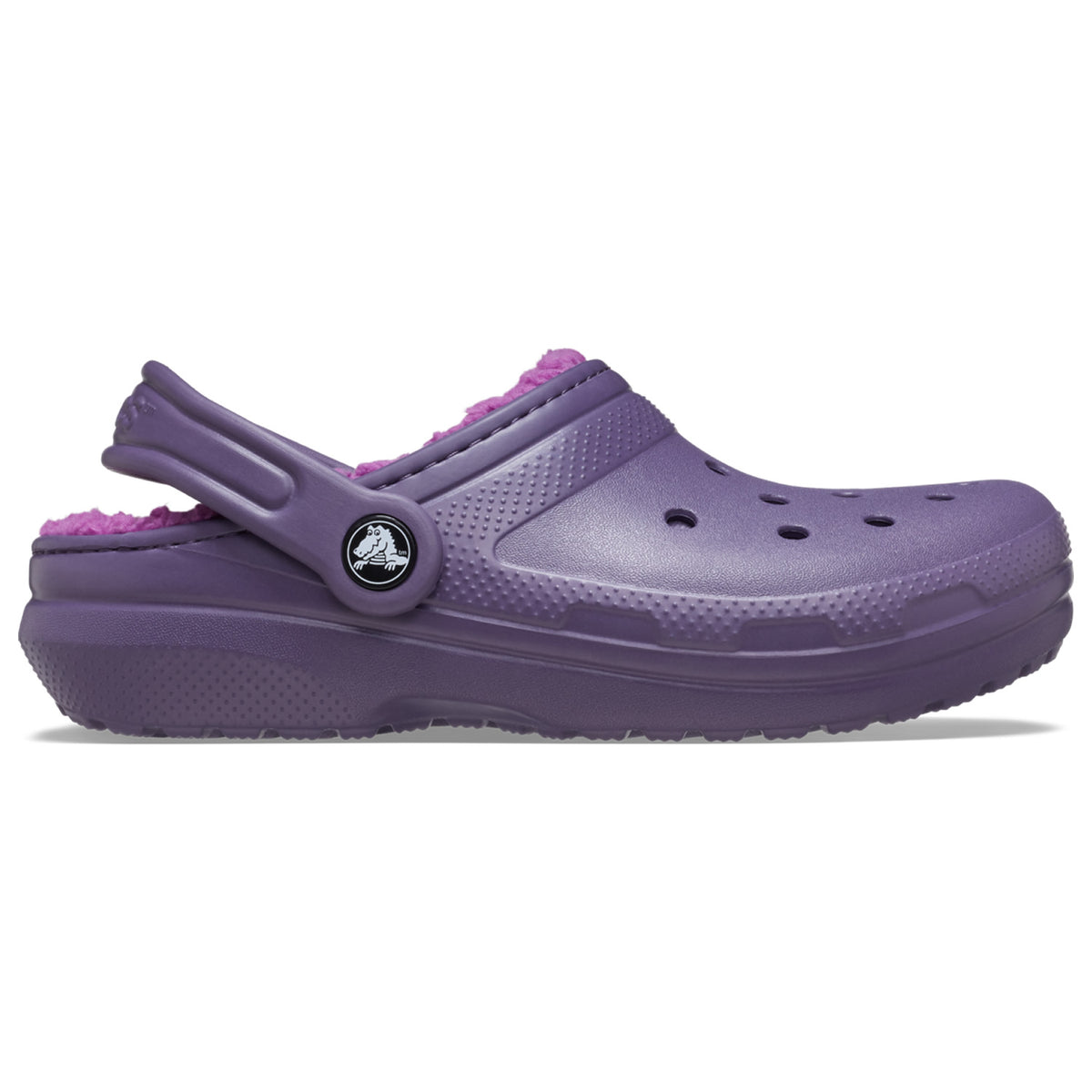 Crocs Classic Lined Kids Clogs (207010) - Nightshade
