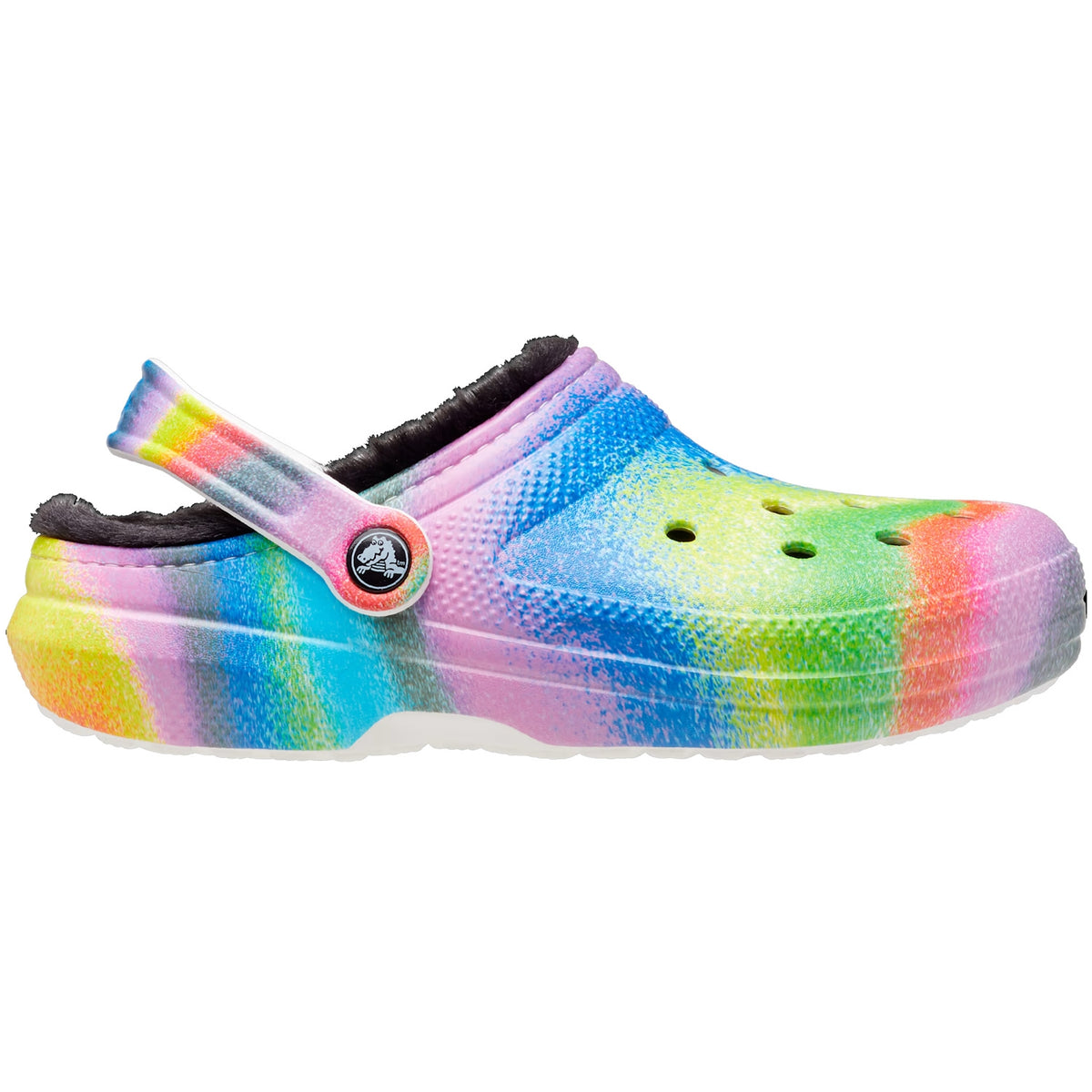 Crocs Classic Lined Spray Dye Clog 208045 White/Multi