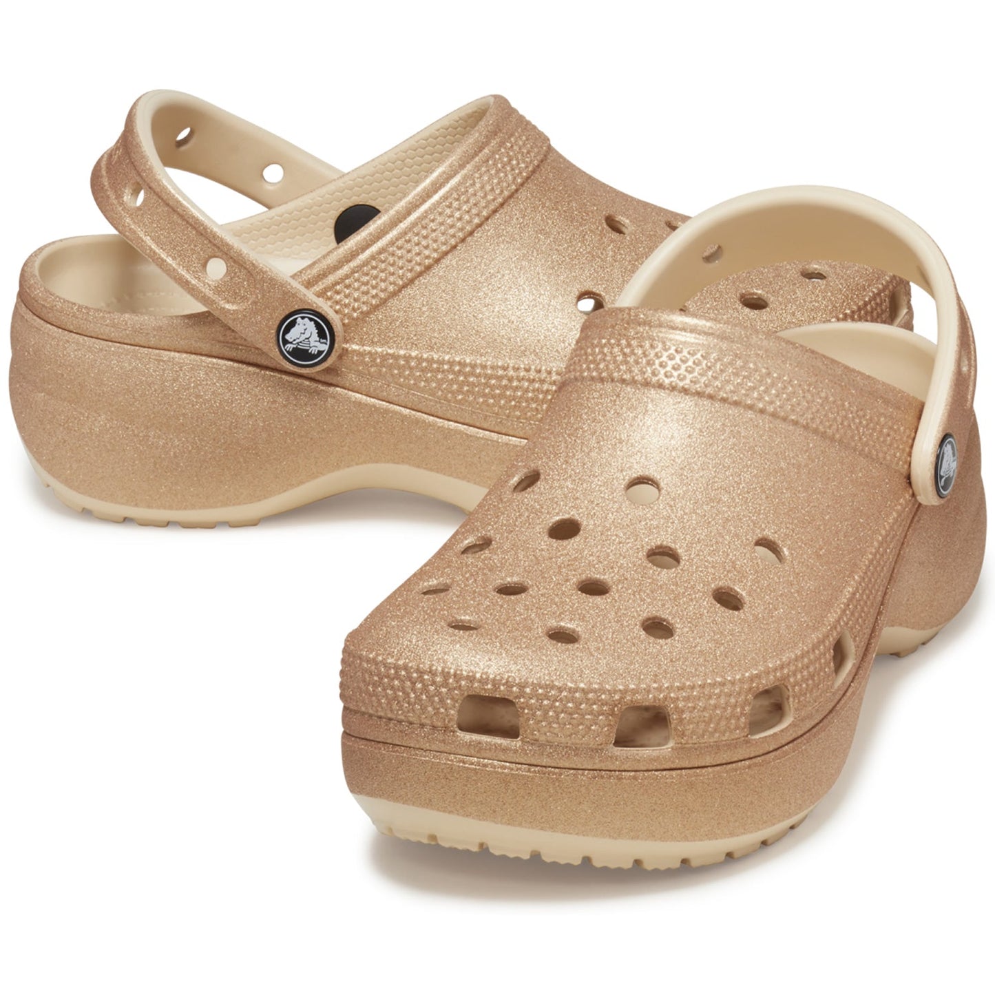 Crocs Classic Platform Glitter Clog (207241) - Shiitake