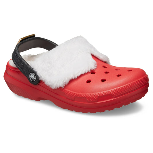 Crocs Classic Lined Santa Clog (210933) - Varsity Red/Multi