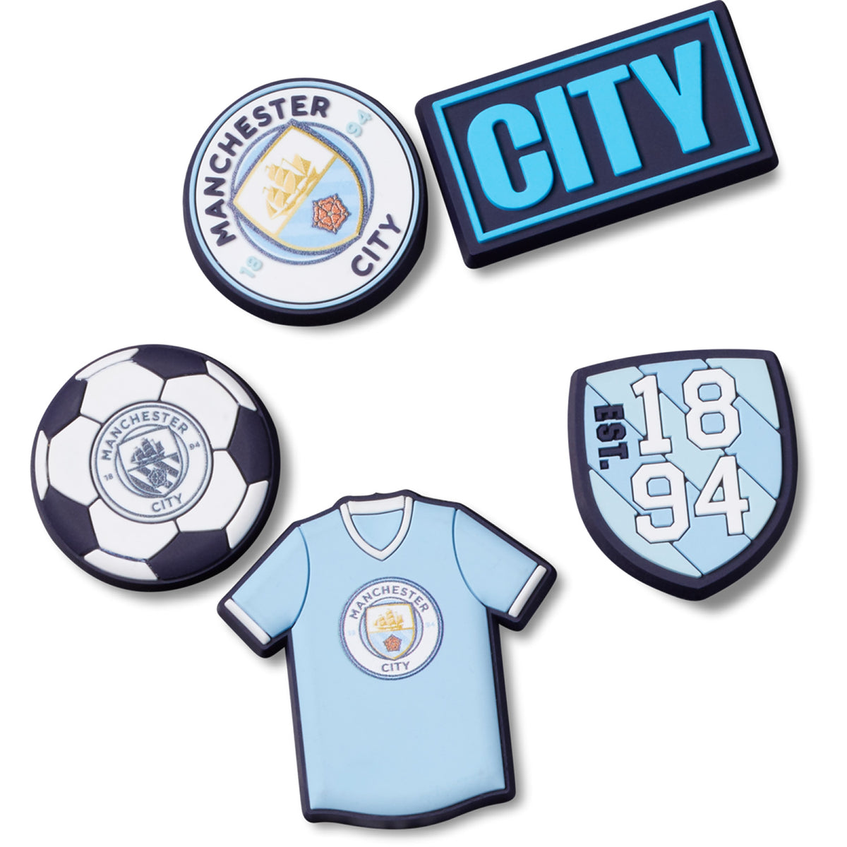 Crocs Jibbitz Manchester City 5 Pack