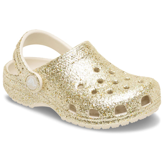 Crocs Classic Chunky Glitter Kids Clogs (211939) - Sandstone