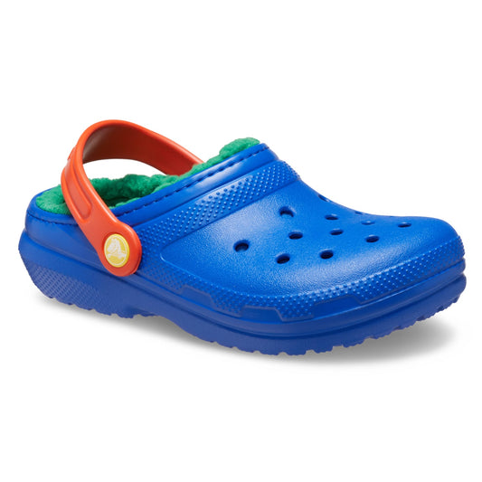 Crocs Classic Lined Toddlers Clogs (207009) - Blue Bolt/Multi