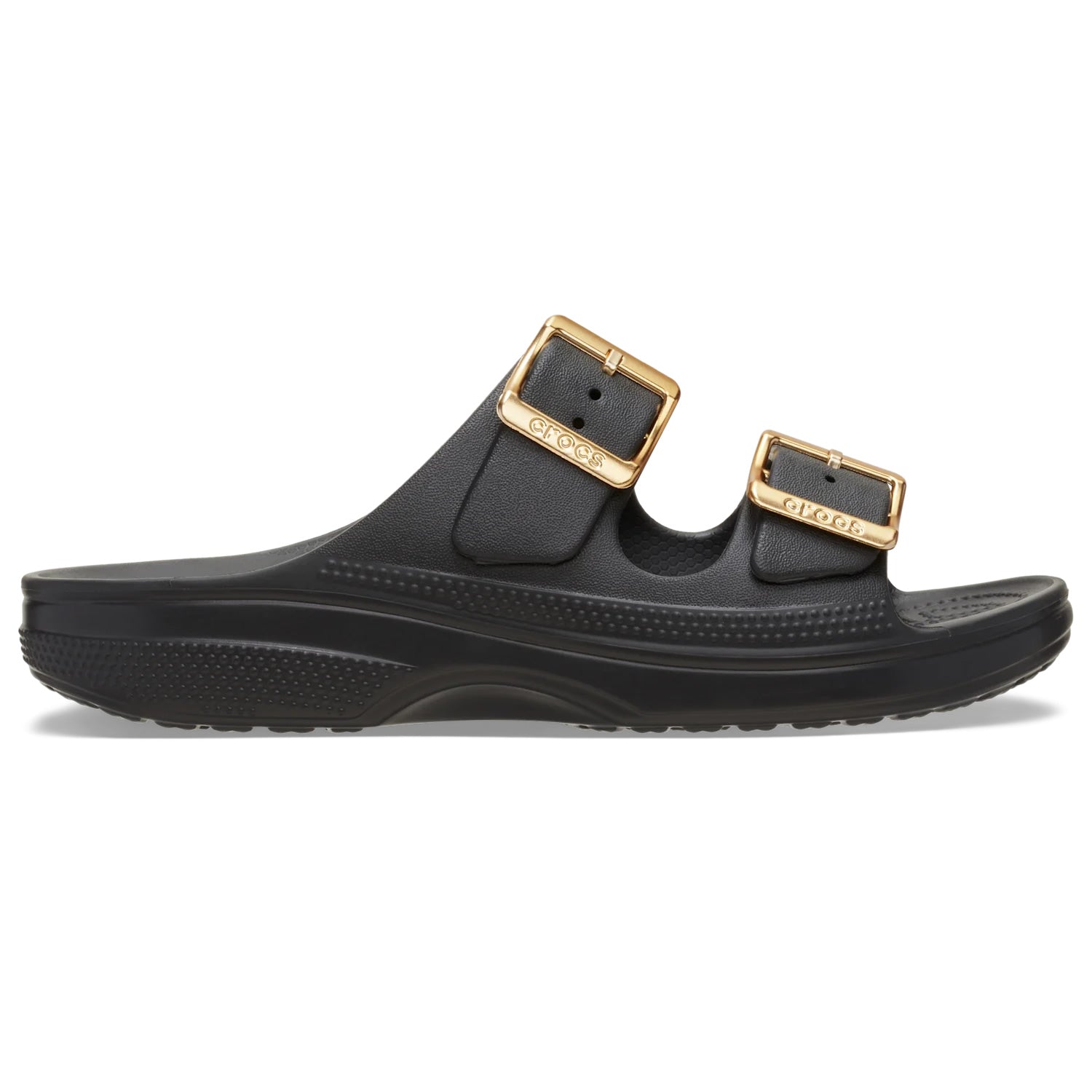 Crocs Saturday Metallic Buckle Sandal Women 213316 Black – World