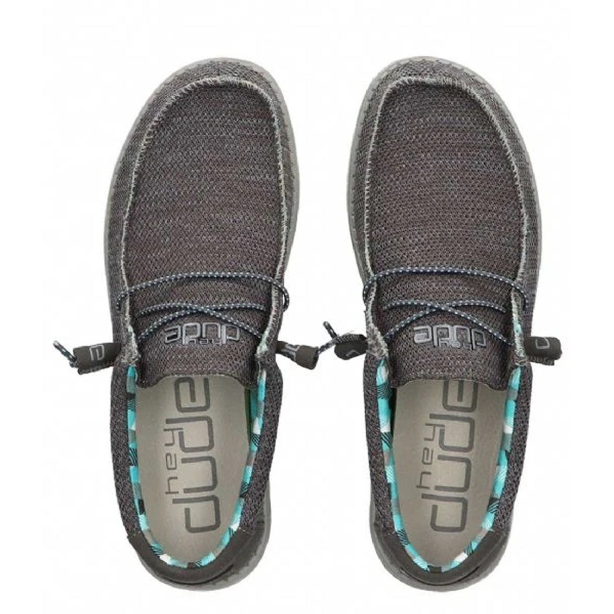 Hey Dude Wally Sox Textile (40019) - Charcoal