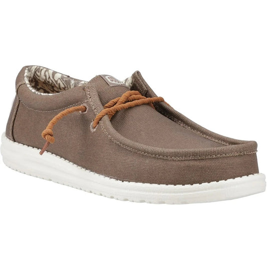 Hey Dude Wally Waxed Canvas (41873) - Walnut