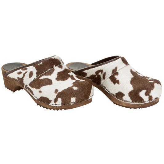 Sanita Brown Cow Danish Clogs