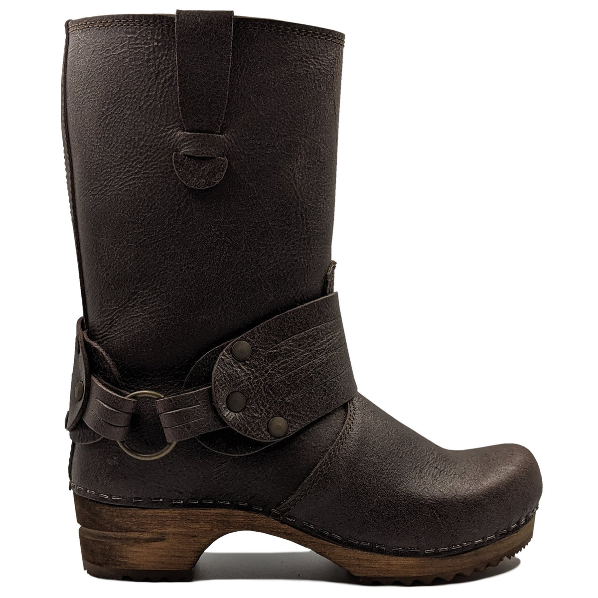 Sanita Mohawk Danish Clog Boots in Antique Brown