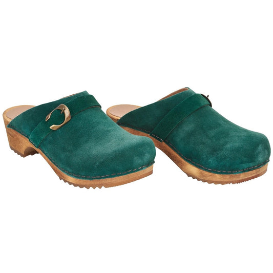 Sanita Hedi Suede Dark Green 457190