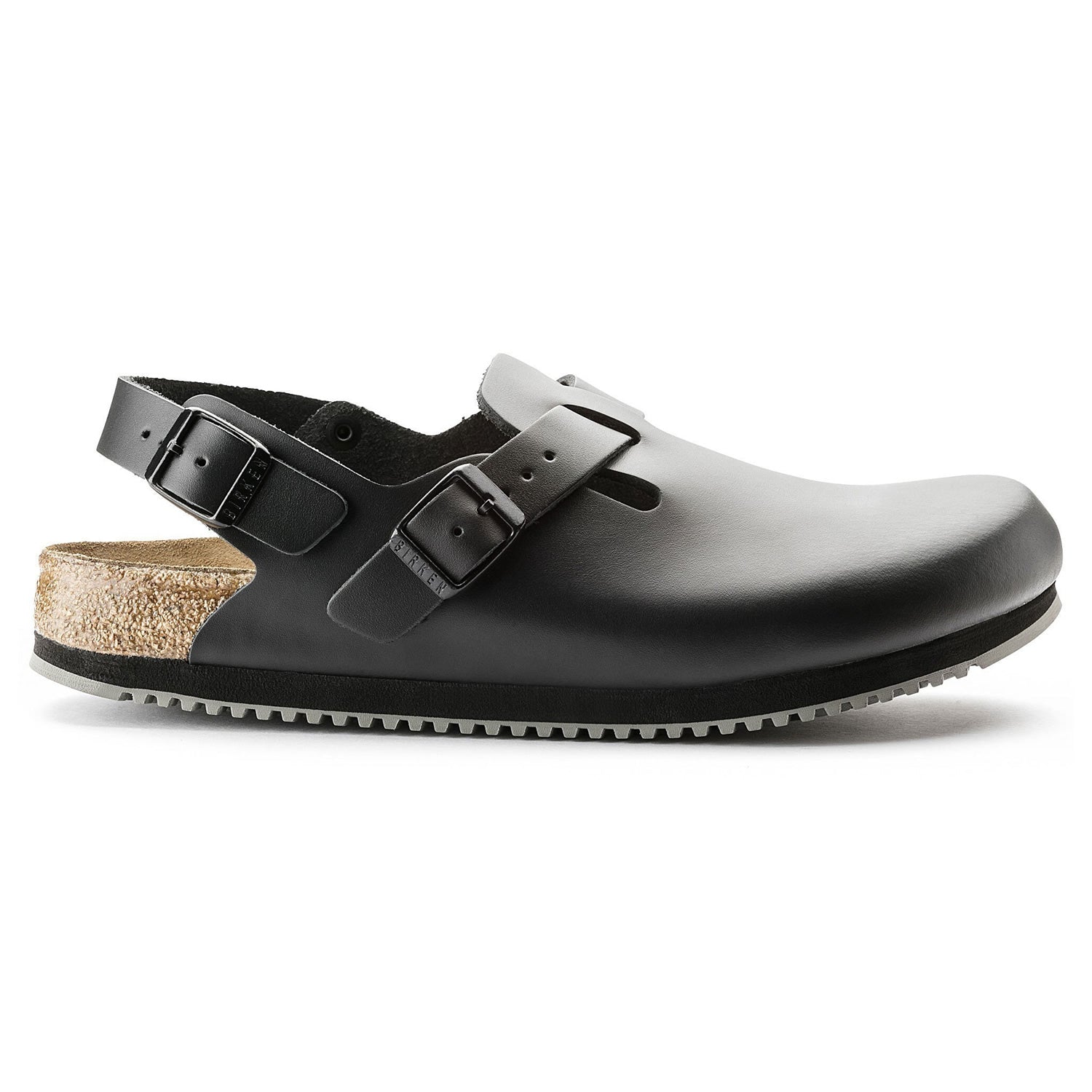 Birkenstock Tokio SL Super-Grip Natural Leather in Black 61194