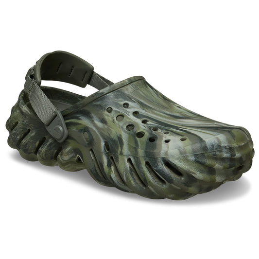 Crocs Echo Marbled Clog (208454) - Dusty Olive/Multi