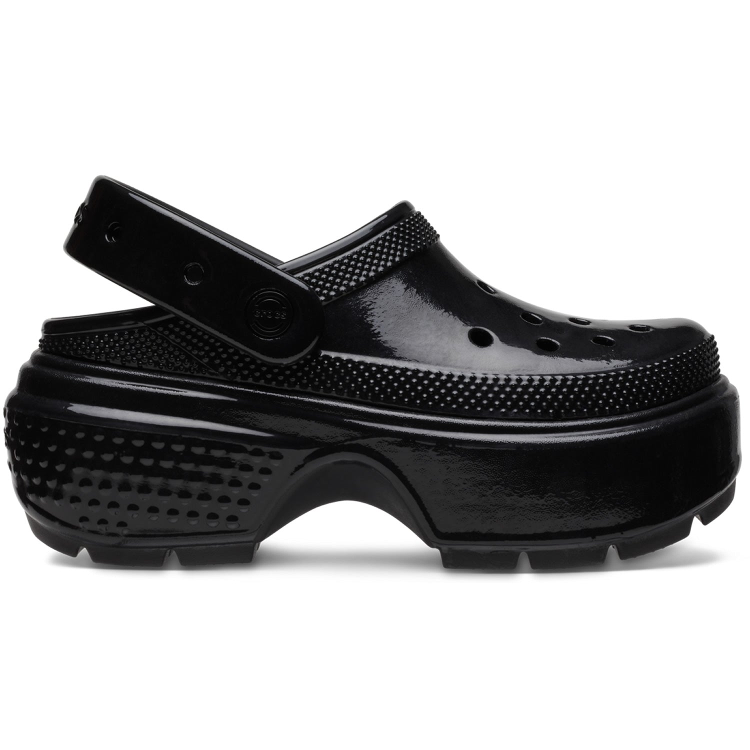 Crocs Stomp High Shine Clog 209568 Black – World of Clogs