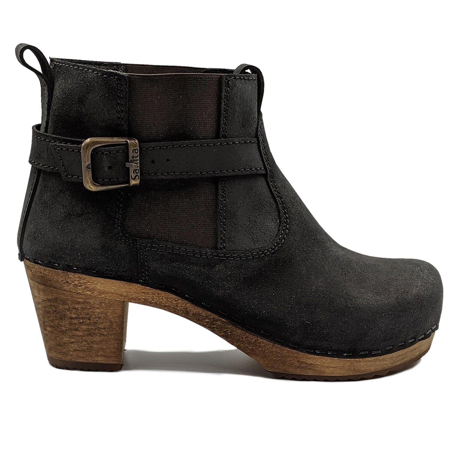 Sanita Peggy-Sue Jodhpur Clog Boots in Black