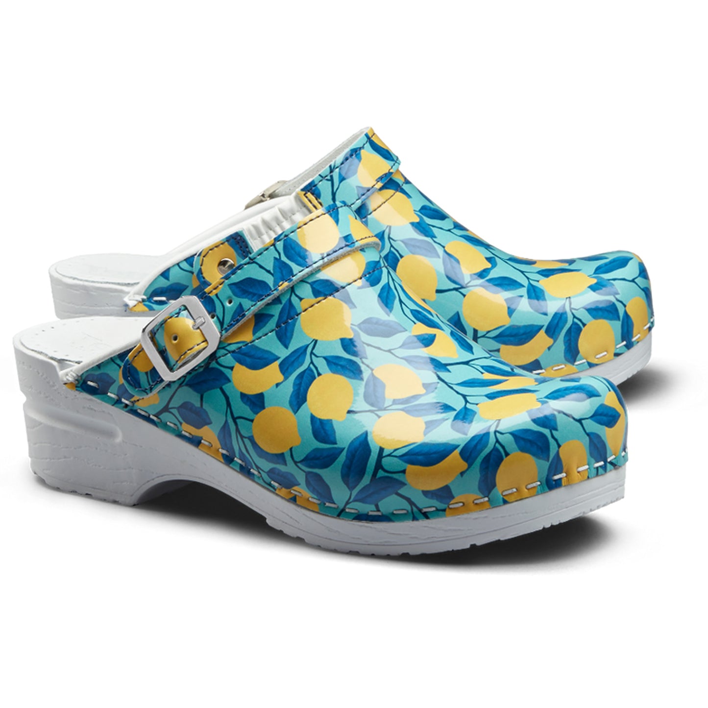 Toffeln Flexi Klog 0724 - Blue Sky Lemons Pattern