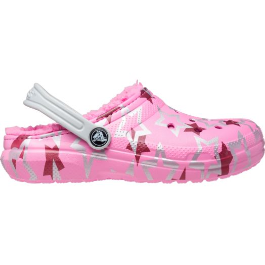 Pink on sale winter crocs