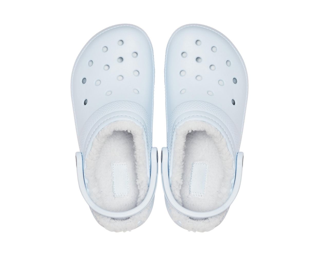 Blue fashion fluffy crocs