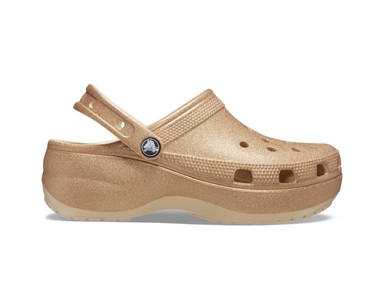 Crocs Classic Platform Glitter Clog 207241 Shiitake