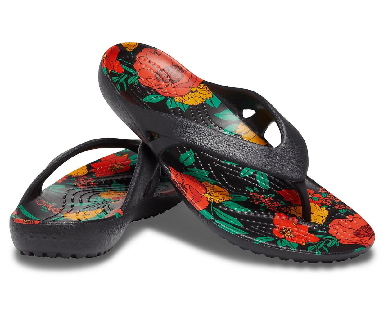 Crocs floral flip flop online