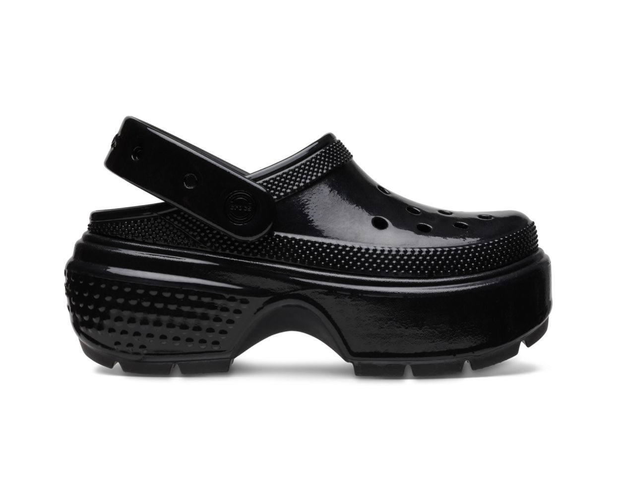 Crocs Stomp High Shine Clog 209568 Black World of Clogs